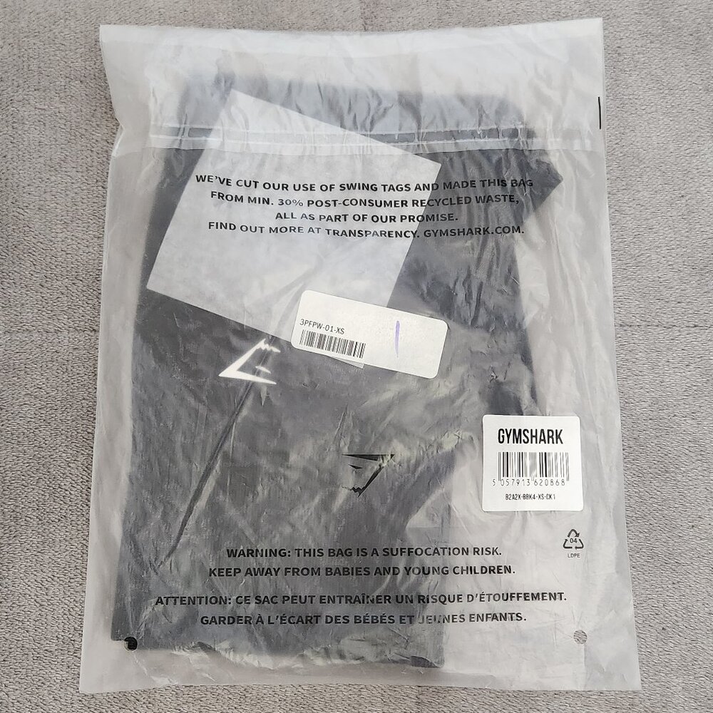 Gymshark Women's Size XS Adapt Animal Seamless Workout Biker Shorts Black NEW - Picture 2 of 7